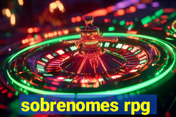 sobrenomes rpg